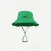 Chapéu de pescador JACQUEMUS de aba larga, mesmo estilo da Hyuna, para férias, com cordão pendurado e borda de pelo, proteção solar, chapéu de sol feminino