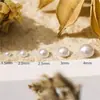 Adesivos de joias de pérola em formato de semicírculo para nail art 1,5 mm branco diy usar armadura feito à mão 4 mm Pérola Brilhante fundo plano liso