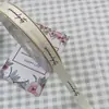 Huaying Cintas con Hilo de Letras Inglesas Ramo de Flores de Cinta Empaque de Regalo para Pastel Cinta Cinta Floral Cinta