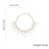 Collar de Borlas con Perlas y Pedrería Vintage Moda Simple Nicho Cadena Versátil para la Clavícula Collar de Lujo Ligero Alto Nivel Temperamento
