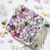 Cuentas de Arroz de Colores que Cambian con Luz UV 8*11, Cuentas de Resina, Cuentas Sueltas, Colgante de Uva, Accesorios para Llaveros DIY