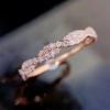 Anillo de Fila Torcida de Moda Nueva Europea y Americana Cao Shi Anillo Simple No Monótono Moda Combinable Anillo Twist Lujo Ligero