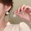 Aretes de Perlas Transfronterizos Nuevos de Moda para Mujer Lujo Ligero Moda de Alta Gama Aretes Versátiles para Mujer Aretes Elegantes Retro para Mujer al Por Mayor
