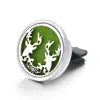 Clipe Difusor de Aroma para Saída de Ar do Carro Removível Vazado em Aço Inoxidável, Clipe de Aroma para Carro Árvore da Vida, Difusor de Perfume
