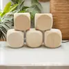 Tamaño personalizable de dados de madera de loto, con opciones de grabado e impresión a color, adecuados para juegos educativos y rompecabezas