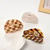 YHJ Accesorios para el Cabello Nueva Moda Cuadros Clip Semicircular de Ácido Acético Pinza Tiburón para la Parte Trasera de la Cabeza Clip para el Cabello