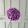 Flores de hortensia artificiales de borde rizado para decoración de bodas, arreglos florales, decoración suave para sala de estar del hogar, flores de seda, flores artificiales