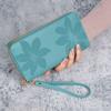 Cartera antigua con doble cremallera para mujer, de gran capacidad, combinable, informal, larga, para teléfono móvil, monedero, tarjetero, multicapa