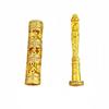 Pingente de Buda portátil banhado a ouro com cobre e ouro de alta retenção de cor, mesmo estilo da Gold Store, com incrustações de diamantes e oito tesouros