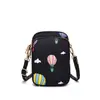 Bolsa Transfronteriza para Teléfono Móvil Cruzada para Mujer 2025 Nueva Mini Bolsa para Caminar Bolsa de Tela para Teléfono Móvil Cartera de Monedas Vertical de Verano