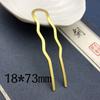 Horquilla antigua de bricolaje con retención de color por electroforesis, paso cuatro, horquilla doble, peine para el cabello, accesorios para el cuerpo