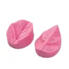 2 piezas de hojas y pétalos molde de silicona con clip para pastel, molde de azúcar, juego de combinación opcional multiestilo