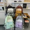 Mochila Leve Estilo Coreano Estilo Ins 2025 Novo Design com Corda Colorida Contrastante Mini Mochila para Esportes ao Ar Livre