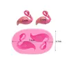 Molde de Silicone Flamingo Cisne Artesanato de Açúcar Forma para Assar Cupcake Ferramentas de Decoração de Bolo Fudge