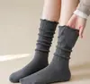 Calcetines largos para mujer, huecos, transpirables, estilo ballet, miu, de mujer, de encaje, holgados, calcetines hasta la pantorrilla, finos, de verano