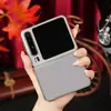 Adecuado para Funda de Teléfono Huawei Purax, Diseño de Eje Central Integrado, Protección Completa, Empalme de Cuero, Elegante Funda Protectora con Bordes Dorados