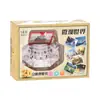 Chaveiro Livro Pop-Up Dobrável Estéreo 3D Castelo de Astronauta Futebol Basquete Universo Descompressão Brinquedo Criativo Pingente