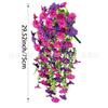 Amazon Enredadera de Flores Artificiales Colgante de Pared Enredadera de Gloria de la Mañana Planta Verde Artificial Falsa Simulación Enredadera de Gloria de la Mañana de Eucalipto de 69 Piezas