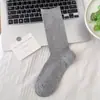 Calcetines de algodón finos y transpirables de color liso para mujer en verano, calcetines de ballet hasta la pantorrilla, calcetines largos sin costuras para maternidad