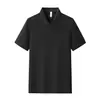 Camisa polo de manga corta de 200g hecha a medida para hombres y mujeres, camiseta con solapa, camisa de trabajo, uniforme de grupo, camisa publicitaria