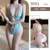 Lingerie Sexy para Boate Renda Gola Halter Transparente Camisola Sexy Feminina SM Sedução Vergonhosa Uniforme Europeu e Americano Tentação