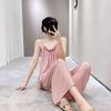2025 Nuevo Primavera y Otoño Algodón Seda Fino Pijama Pantalones de Mujer talla grande Estilo Simple Dos Piezas Ropa para el Hogar de Alta Calidad