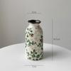 Vaso Cerâmico Grande Estilo Pastoral Retrô Ornaments Estudo Sala de Estar Cultura da Água Arranjo de Flores Decoração Suave Nova Chinoiserie