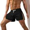 Bermuda Casual Masculina com Zíper Lateral, Bermuda de Verão de Secagem Rápida, Shorts Esportivos Masculinos Modernos para Corrida, Transfronteiriço