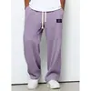 Sitio web independiente Ropa de primavera y otoño para hombre transfronteriza europea y americana, pantalones de chándal holgados y fluidos de pierna recta, pantalones deportivos casuales de pierna ancha para comercio exterior