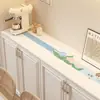 Tapete para Mesa Auxiliar con Temática de Plantas y Flores, Tapete Anti-Suciedad para Zapatero, Tapete Protector Lavable Impermeable y a Prueba de Aceite para Encimera de Entrada