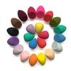 Comercio exterior transfronterizo belleza Huevo calabaza gota de agua corte oblicuo para niñas borla de maquillaje para polvos uso dual húmedo y seco no consume polvo paquete individual independiente