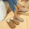 Medias Pantuflas Cerradas Versátiles para Mujer, Moda 2026 Zapatos Planos Cómodos Antideslizantes de Suela Suave Estilo Birkenstock