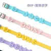 Nuevo collar de silicona luminoso para mascotas de venta caliente, personalizable con dijes de letras, collar de correa universal ajustable para gatos y perros