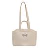 Set de Bolso Grande de Mano para Mujer 2025 Verano Nuevo Estilo Lazo Casual Simple Bolso de Axila Bolso de Hombro Único Cruzado