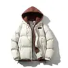 Chamarra acolchada de color liso con cuello alto para hombre y mujer, nueva de invierno 2026, gruesa, cálida, moderna, casual, para pareja