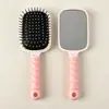 Peine de cojín de aire y espejo combinados en uno, masajea y da volumen al cabello largo, riza el cabello, alisa el cabello, antiestático, peine de airbag para uso doméstico