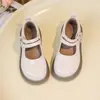 Zapatos de Cuero para Niñas 2026 Primavera y Otoño Estilo Nuevo Estilo Chino Nuevo Venta Caliente Elegantes Suela Suave Zapatos de Rendimiento Negros Zapatos de Princesa para Niños