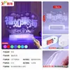 Fugru Donghai Shoubi Nanshan Linterna LED Decoración Felicitaciones de Cumpleaños Vida Decoración de Sala de Estar Luz Nocturna