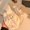 Mangas Protetoras Fofas de Desenho Animado de Foca para Mulheres no Outono e Inverno, Jaqueta de Penas para Escritório e Casa, Mangas Protetoras Anti-Sujeira, Mangas de Pelúcia para Trabalho