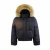 Parka de Algodón para Hombre Jack's con Cuello de Piel, Chaqueta Gruesa Cálida a Prueba de Tres Elementos Águila de Montaña, Chaqueta de Algodón Holgada con Capucha