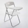 Cadeira de treinamento dobrável com prancheta, banqueta para conferências para estudantes, instituição de ensino e treinamento, com prancheta, estrutura integrada de plástico e aço