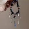 Pulseira de Contas Escura Estilo Chinês Novo com Ótimo Custo-Benefício para Homens, Estilo Chinês Retrô da Moda, Despertar do Leão Bagua, Pulseira Borboleta para Estudantes no Atacado