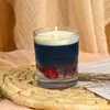 Vela de Cera em Gel Personalizada de Alto Padrão Oceano Azul Presente Manual Enfeites de Escritório Vela Aromática Criativa Auxílio para Dormir Novo Estilo