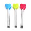 Pinza de Silicona para Palma Pequeña Forma de Corazón Forma de Flor Concha Pinza para Hielo Acero Inoxidable Mini Pinza para Comida Pinza para Comida Pinza para Azúcar