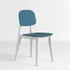 Silla de Plástico con Respaldo Creativo Macaron Nórdico para Uso en Casa, Silla de Comedor de Lujo Ligero, Silla de Ocio Moderna y Simple, Apilable
