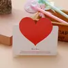 Cartão de felicitações de Natal Dia dos Namorados cartão de felicitações em formato de coração de amor cartão de presente cartão de papel cartão de PVC