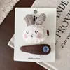 Set de Accesorios de Algodón Lino Pelo de Conejo Estilo Bosque Otoño Invierno Lindos Pasadores de Pelo de Conejito 3D Gomas para el Pelo Scrunchies para Niños