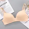 Ropa interior push-up sin costuras estilo japonés ligera para mujer, sujetador inalámbrico transpirable, sujetador para chica estudiante, 12 colores