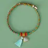 Set de Pulseras Zongzi del Festival del Bote del Dragón, Estilo Étnico Hecho a Mano DIY Festival Unisex Cuerda Colorida Mayoreo