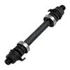 Eixo Maciço para Roda Dianteira, Eixo de Cubo de Bicicleta MTB 30mm, Eixo de Ferro para Fixie 140mm x 10.5mm com Rolamentos 6200 e Porcas, Preto